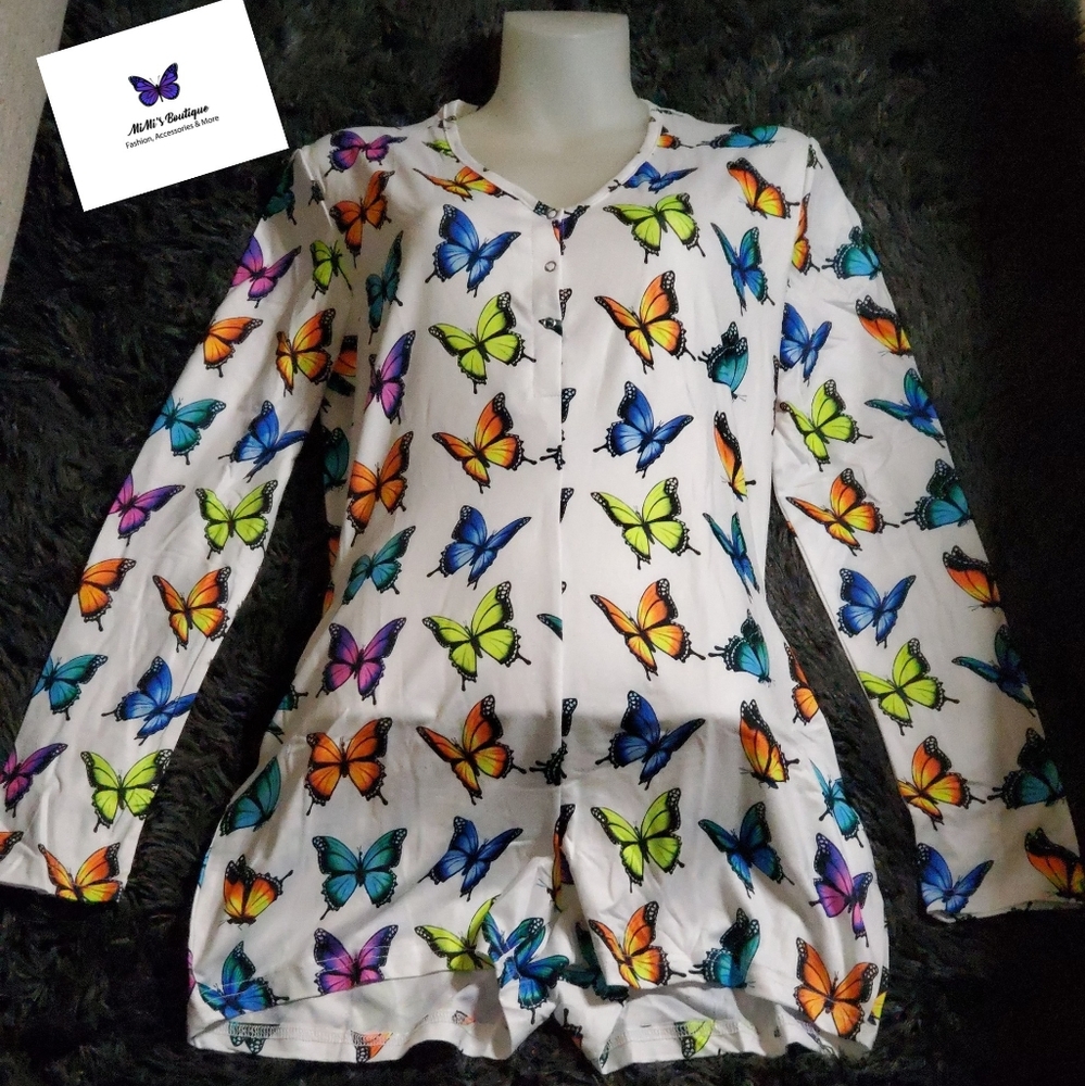 New Adult Butterfly onesie